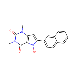 Cn1c(=O)c2c(cc(-c3ccc4ccccc4c3)n2O)n(C)c1=O ZINC000012405597