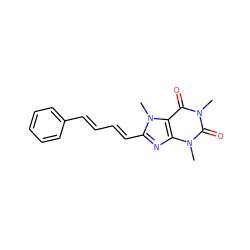 Cn1c(=O)c2c(nc(/C=C/C=C/c3ccccc3)n2C)n(C)c1=O ZINC000045483982