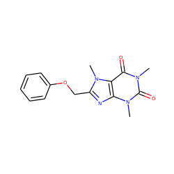 Cn1c(=O)c2c(nc(COc3ccccc3)n2C)n(C)c1=O ZINC000084690904