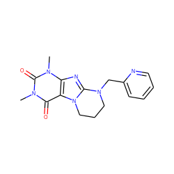 Cn1c(=O)c2c(nc3n2CCCN3Cc2ccccn2)n(C)c1=O ZINC000028873979