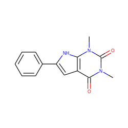 Cn1c(=O)c2cc(-c3ccccc3)[nH]c2n(C)c1=O ZINC000012405603