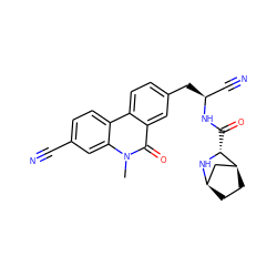 Cn1c(=O)c2cc(C[C@@H](C#N)NC(=O)[C@H]3N[C@@H]4CC[C@H]3C4)ccc2c2ccc(C#N)cc21 ZINC000219292784