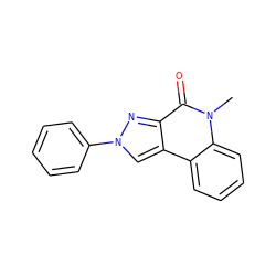 Cn1c(=O)c2nn(-c3ccccc3)cc2c2ccccc21 ZINC000013672176