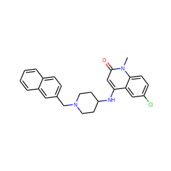 Cn1c(=O)cc(NC2CCN(Cc3ccc4ccccc4c3)CC2)c2cc(Cl)ccc21 ZINC000036126678