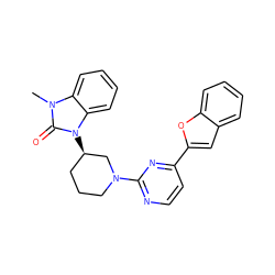 Cn1c(=O)n([C@@H]2CCCN(c3nccc(-c4cc5ccccc5o4)n3)C2)c2ccccc21 ZINC000071318604