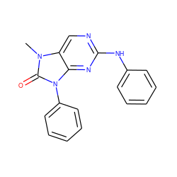 Cn1c(=O)n(-c2ccccc2)c2nc(Nc3ccccc3)ncc21 ZINC000029042914