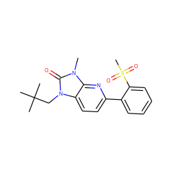 Cn1c(=O)n(CC(C)(C)C)c2ccc(-c3ccccc3S(C)(=O)=O)nc21 ZINC000653784819