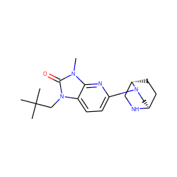 Cn1c(=O)n(CC(C)(C)C)c2ccc(N3C[C@H]4CC[C@H]3CN4)nc21 ZINC000653912916