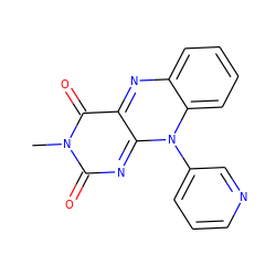 Cn1c(=O)nc2n(-c3cccnc3)c3ccccc3nc-2c1=O ZINC000013755551