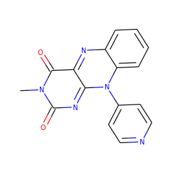 Cn1c(=O)nc2n(-c3ccncc3)c3ccccc3nc-2c1=O ZINC000013755550