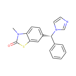 Cn1c(=O)sc2cc([C@@H](c3ccccc3)n3ccnc3)ccc21 ZINC000049089086