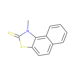 Cn1c(=S)sc2ccc3ccccc3c21 ZINC000001709597