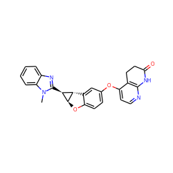 Cn1c([C@@H]2[C@@H]3Oc4ccc(Oc5ccnc6c5CCC(=O)N6)cc4[C@H]32)nc2ccccc21 ZINC000150309788