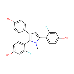 Cn1c(-c2ccc(O)cc2F)cc(-c2ccc(O)cc2)c1-c1ccc(O)cc1F ZINC000095578111