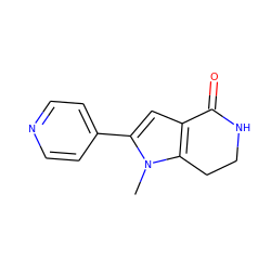 Cn1c(-c2ccncc2)cc2c1CCNC2=O ZINC000028970372