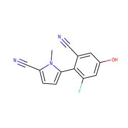 Cn1c(C#N)ccc1-c1c(F)cc(O)cc1C#N ZINC001772654965