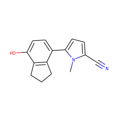 Cn1c(C#N)ccc1-c1ccc(O)c2c1CCC2 ZINC001772622400