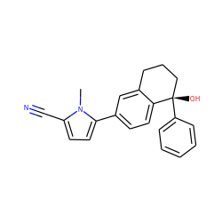 Cn1c(C#N)ccc1-c1ccc2c(c1)CCC[C@]2(O)c1ccccc1 ZINC000035286186