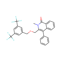 Cn1c(COCc2cc(C(F)(F)F)cc(C(F)(F)F)c2)c(-c2ccccc2)c2ccccc2c1=O ZINC000013742636