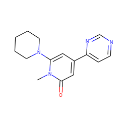 Cn1c(N2CCCCC2)cc(-c2ccncn2)cc1=O ZINC000066066009