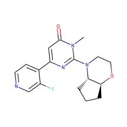 Cn1c(N2CCO[C@H]3CCC[C@@H]32)nc(-c2ccncc2F)cc1=O ZINC000199951178