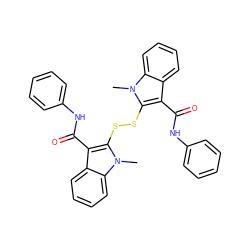 Cn1c(SSc2c(C(=O)Nc3ccccc3)c3ccccc3n2C)c(C(=O)Nc2ccccc2)c2ccccc21 ZINC000001544158