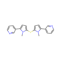 Cn1c(Sc2ccc(-c3cccnc3)n2C)ccc1-c1cccnc1 ZINC000037868639