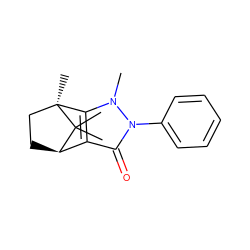 Cn1c2c(c(=O)n1-c1ccccc1)[C@H]1CC[C@]2(C)C1(C)C ZINC000141078785