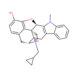 Cn1c2c(c3ccccc31)C[C@@]1(O)[C@H]3Cc4ccc(O)c5c4[C@@]1(CCN3CC1CC1)[C@H]2O5 ZINC000013821974