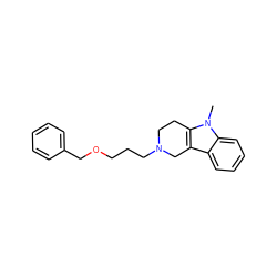 Cn1c2c(c3ccccc31)CN(CCCOCc1ccccc1)CC2 ZINC000013526495