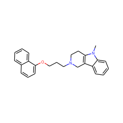 Cn1c2c(c3ccccc31)CN(CCCOc1cccc3ccccc13)CC2 ZINC000013476836