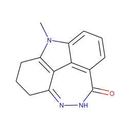 Cn1c2c3c(n[nH]c(=O)c4cccc1c34)CCC2 ZINC000150195318