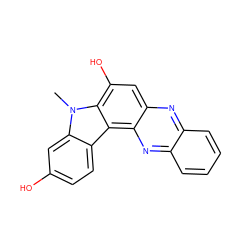 Cn1c2cc(O)ccc2c2c3nc4ccccc4nc3cc(O)c21 ZINC000005579959