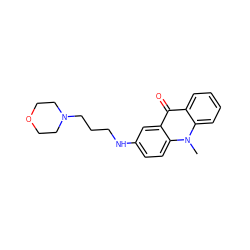 Cn1c2ccccc2c(=O)c2cc(NCCCN3CCOCC3)ccc21 ZINC000061969075