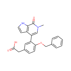 Cn1cc(-c2cc(CC(=O)O)ccc2OCc2ccccc2)c2cc[nH]c2c1=O ZINC000146734098