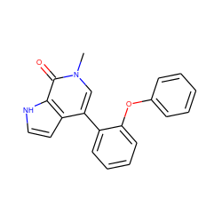 Cn1cc(-c2ccccc2Oc2ccccc2)c2cc[nH]c2c1=O ZINC000146384606