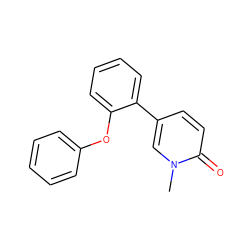 Cn1cc(-c2ccccc2Oc2ccccc2)ccc1=O ZINC000218660776