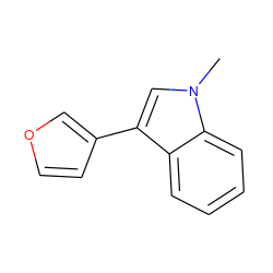 Cn1cc(-c2ccoc2)c2ccccc21 ZINC000036338556