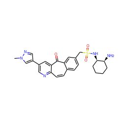 Cn1cc(-c2cnc3ccc4ccc(CS(=O)(=O)N[C@@H]5CCCC[C@@H]5N)cc4c(=O)c3c2)cn1 ZINC000095580869