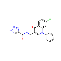 Cn1cc(C(=O)NCc2cn(-c3ccccc3)c3cc(Cl)ccc3c2=O)nn1 ZINC000096170144