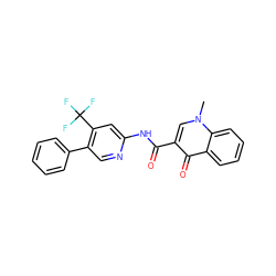 Cn1cc(C(=O)Nc2cc(C(F)(F)F)c(-c3ccccc3)cn2)c(=O)c2ccccc21 ZINC000073223219