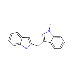 Cn1cc(Cc2cc3ccccc3[nH]2)c2ccccc21 ZINC000299830668