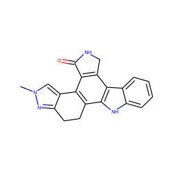 Cn1cc2c(n1)CCc1c-2c2c(c3c1[nH]c1ccccc13)CNC2=O ZINC000029041293