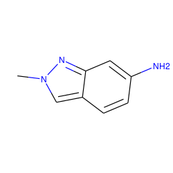 Cn1cc2ccc(N)cc2n1 ZINC000000328081