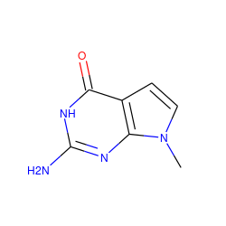 Cn1ccc2c(=O)[nH]c(N)nc21 ZINC000028098690