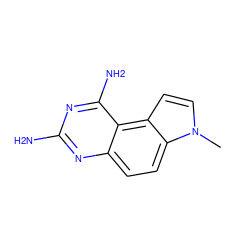 Cn1ccc2c3c(N)nc(N)nc3ccc21 ZINC000005893315