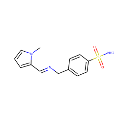 Cn1cccc1/C=N/Cc1ccc(S(N)(=O)=O)cc1 ZINC000028968181