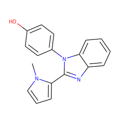 Cn1cccc1-c1nc2ccccc2n1-c1ccc(O)cc1 ZINC000028564814