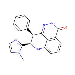 Cn1ccnc1[C@@H]1Nc2cccc3c(=O)[nH]nc(c23)[C@@H]1c1ccccc1 ZINC000118624661