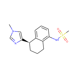 Cn1cnc([C@@H]2CCCc3c(NS(C)(=O)=O)cccc32)c1 ZINC000013580256